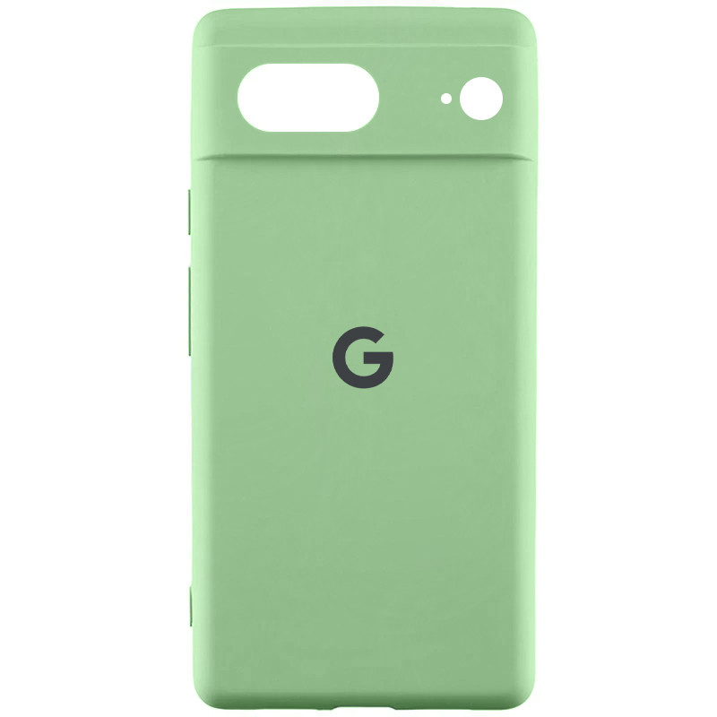 Чехол Silicone Cover Lakshmi Full Camera (AAA) with Logo для Google Pixel 8 (Мятный / Mint)