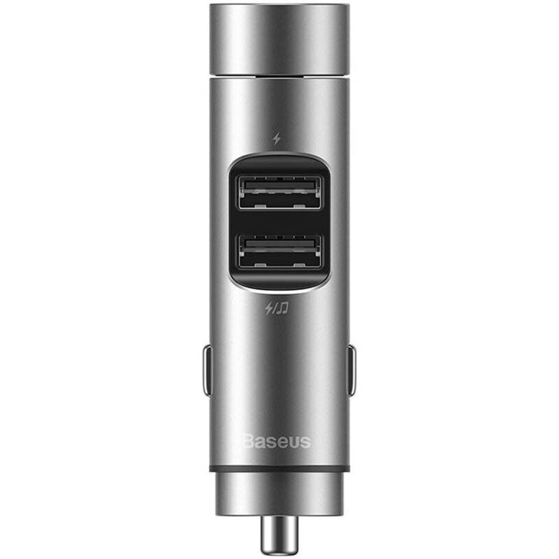 

АЗУ Baseus Energy Column Bluetooth FM Launcher PPS 2USB (Серебряный) 1106127