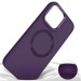 Купить TPU чехол Bonbon Metal Style with Magnetic safe для Apple iPhone 14 (6.1") (Фиолетовый / Dark Purple) на vchehle.ua