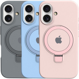 Чохол Silicone Case Full Protective with Ring на Apple iPhone 16 (6.1")