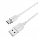 Фото Дата кабель Borofone BX14 USB to Type-C (1m) (Белый) на vchehle.ua