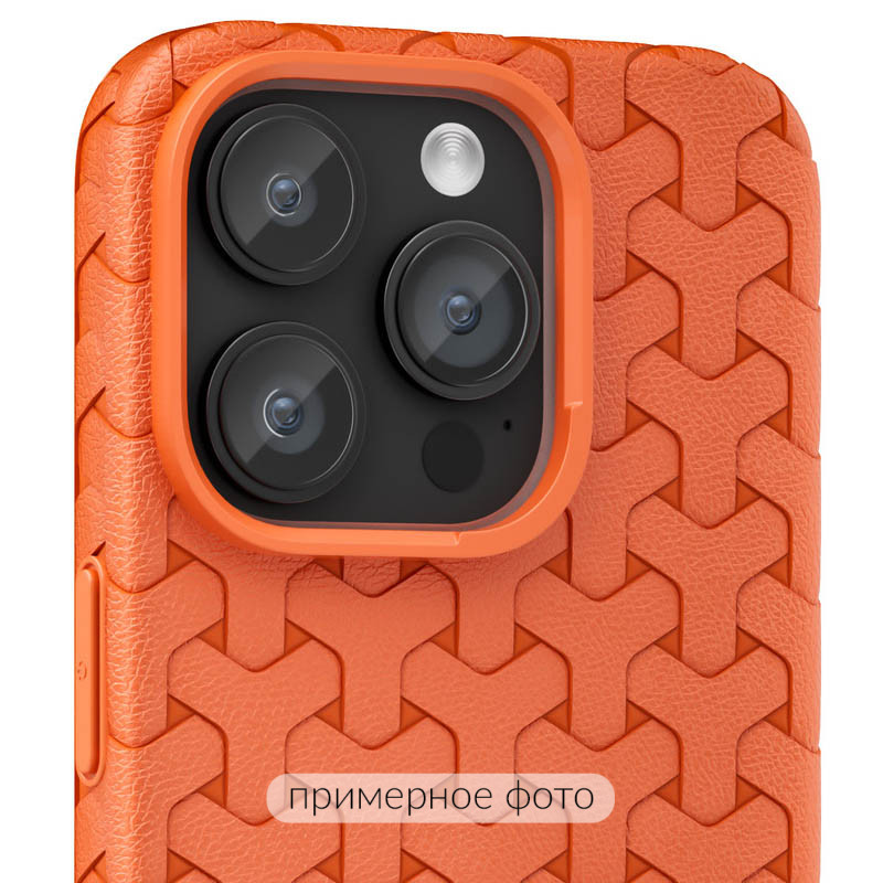 Фото Чохол TPU Weaving на Apple iPhone 16 (6.1") (Orange) на vchehle.ua