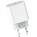 Фото МЗП Hoco C76A Plus Speed source PD20W charger (EU) (Білий) на vchehle.ua