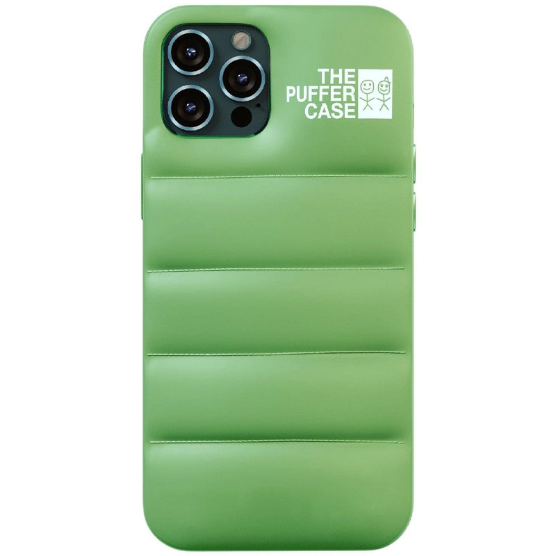 Чохол-пуховик Puffer case на Apple iPhone 13 Pro (6.1") (Зелений)