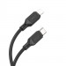 Фото Дата кабель Hoco X90 Cool silicone Type-C to Lightning 20W (1m) (Black) в маназині vchehle.ua
