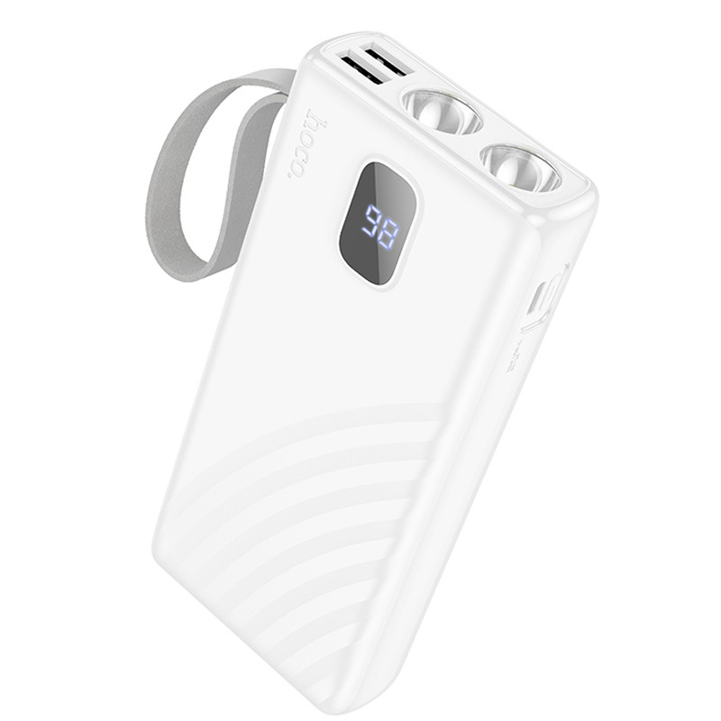 Портативное ЗУ Power Bank Hoco J129A Nature flashlight 20000 mAh (White)